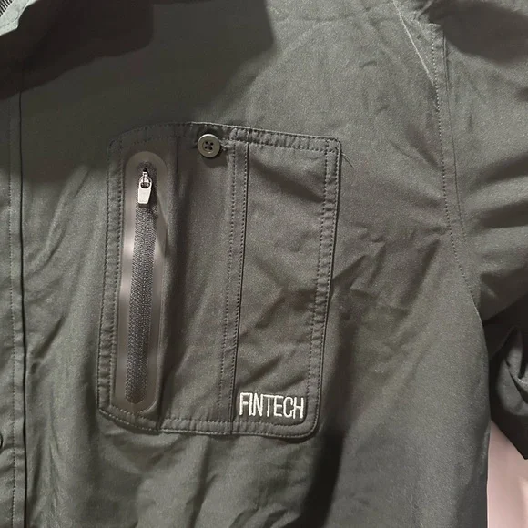 Fintech men’s fishing shirt, breathable, green, size XXL - Picture 2 of 4